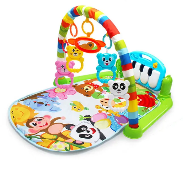 Baby Play Mat Kids Rug Educational Puzzle Carpet With Piano Keyboard And Cute Animal Playmat Baby Gym Crawling Activity Mat Toys 1