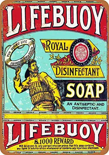 12X16 Metal Sign - Lifebuoy Soap - Retro Wall Decor Home Decor