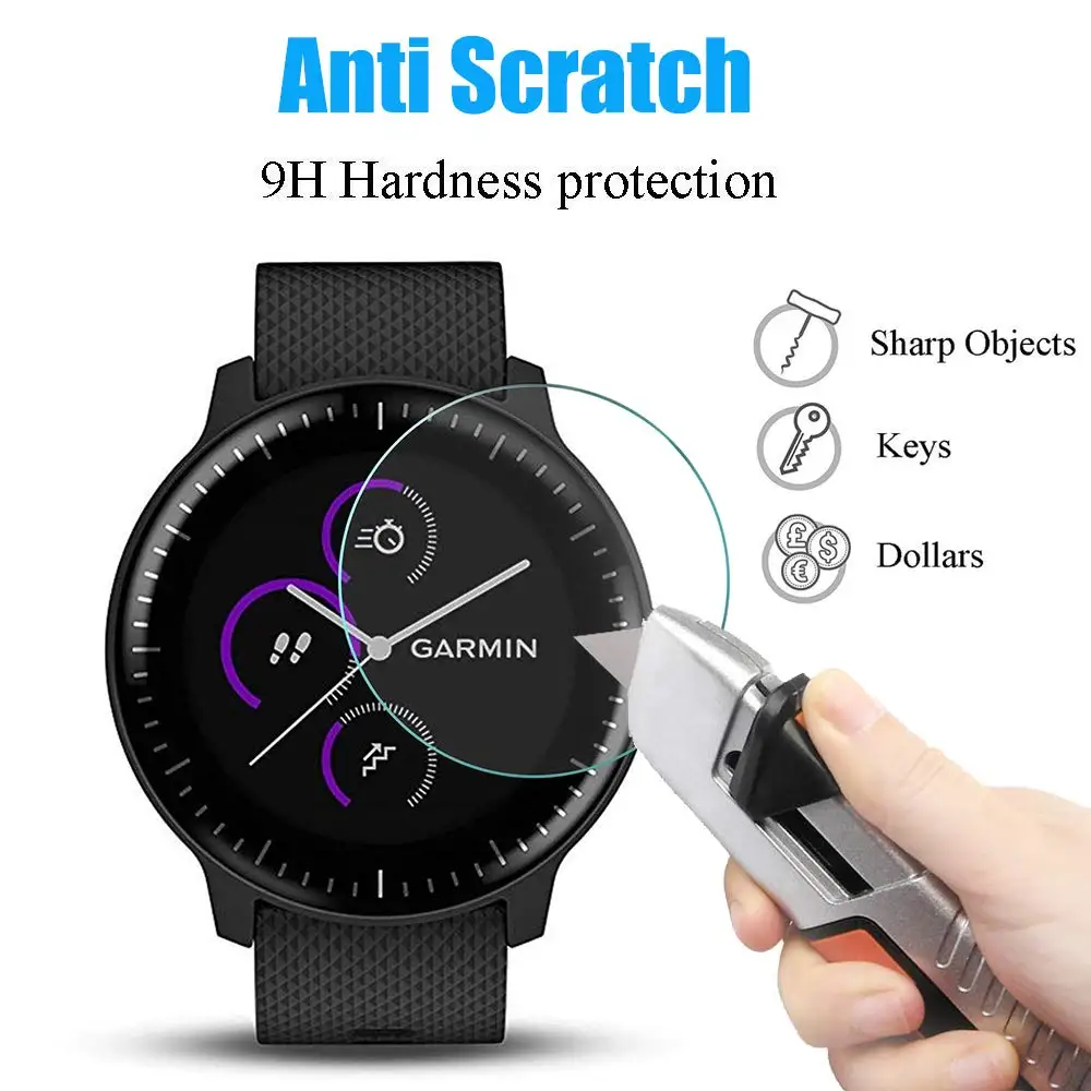 Закаленное стекло 9 ч 2.5D для смарт часов Garmin Vivoactive 3 4 шт./набор|Смарт-аксессуары| |