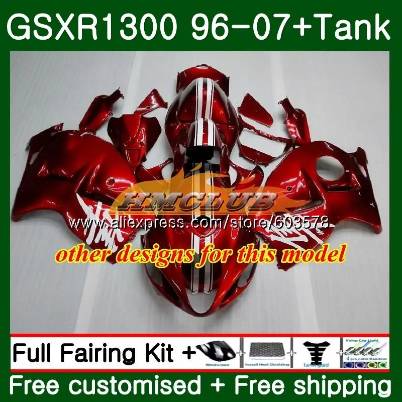 GSX R1300 для SUZUKI Hayabusa GSXR1300 96 02 03 04 05 06 07 Красный Пламя 21CL. 127 GSXR 1300 2002 2003 2004 2005 2006 2007 обтекатель