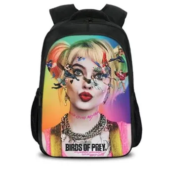 

2020 new Birds of Prey 2 cosplay Harley Quinn A variety of styles adult child school bag backpack 3D printing big space backpack