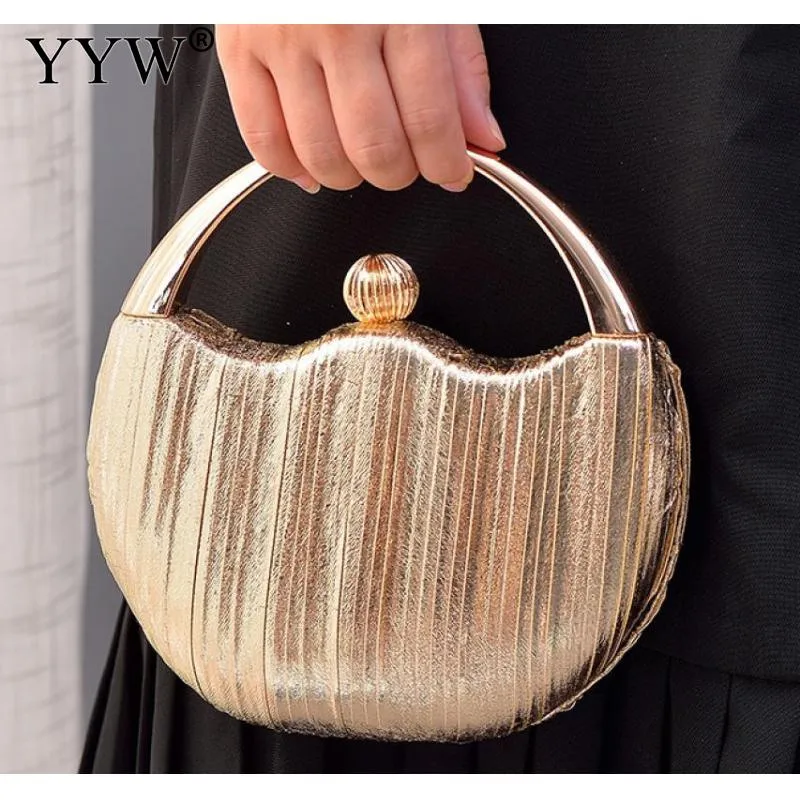 Sequined Acrylic Round Handbag Clutch Purses for Women Evening Bags Sparkling Shoulder Messenger Party Bag Box pochette Femme