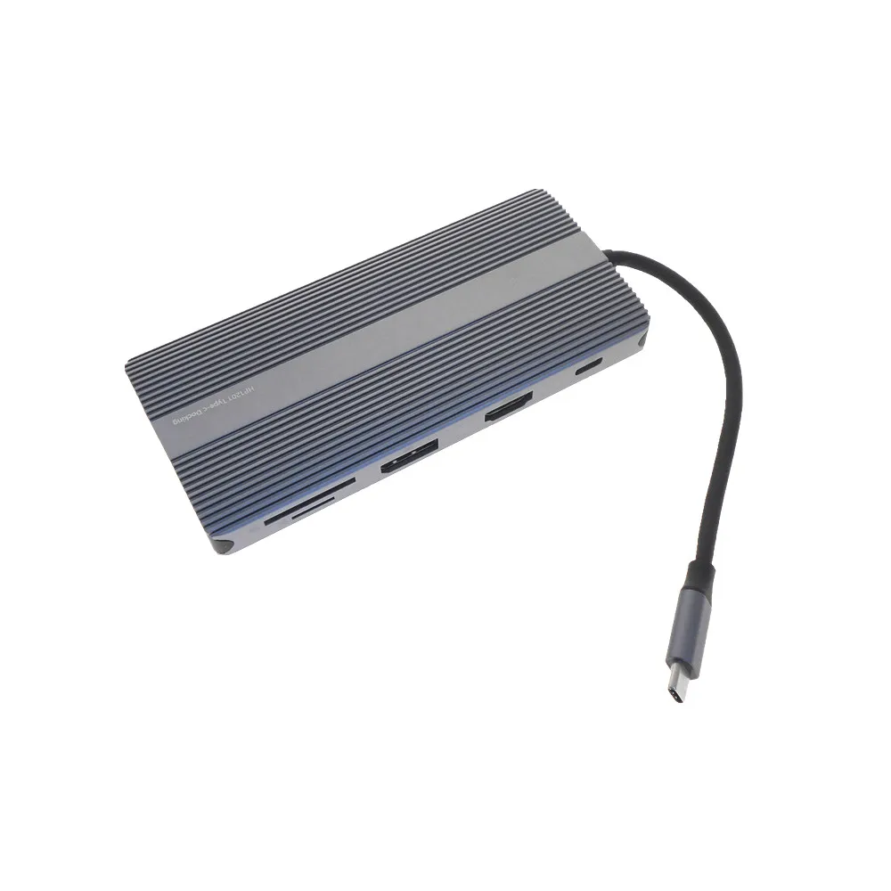 

Многофункциональная док-станция USB-C многопортовый концентратор usb 3,0 Тип 3,0 LAN RJ45 выход HDMI адаптер HP1201