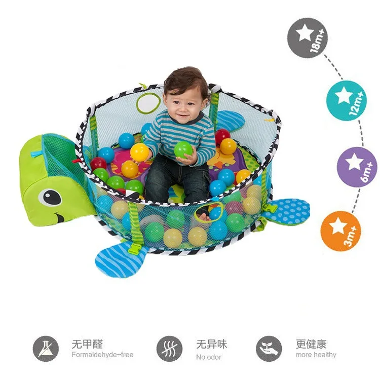 

Infant Multi-functional Marine Ball Pool Fitness Rack Game Blanket Marine Ball Fence Hot Sales Toy