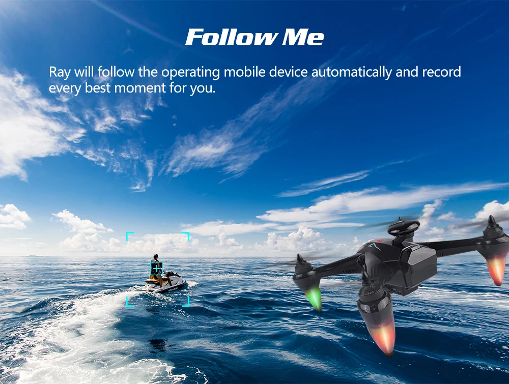 Global Drone Ray Профессиональные gps Дроны с камерой HD Follow Me автоматический возврат бесщеточный Квадрокоптер FPV RC Дрон X Pro