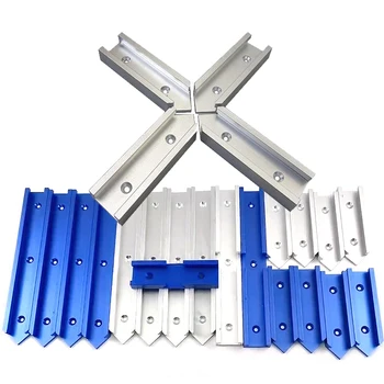 

Woodworking T Slot Cross Connector Guide Rail Track Intersection Parts Woodworking workbench tools