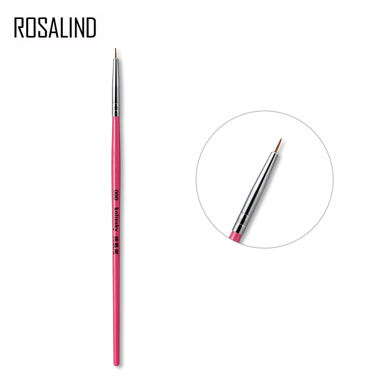 N5075 ROSALIND маникюрные щетки для акрилового порошка для точечного нанесения дизайна ногтей маникюрная пилка набор кистей - Цвет: N5075