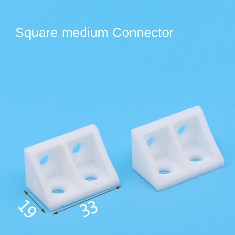 10pcs Nylon Plastic Thickened Corner Brackets, Right Angle 90 Degree