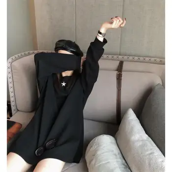 

NEW Women's long sleeve spring and autumn wear fashionable and versatile 2019 new solid color