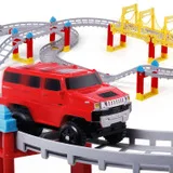 Sunsi le Детский развивающий Электрический поезд город Собранный DIY игрушка 75 шт. отправить автомобиль