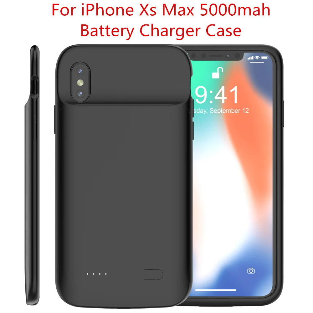 Чехол для iPhone 11 11 Pro 11 Pro Max, чехол для iPhone Xr X Xs Max 6 6s 7 8 Plus, чехол для зарядного устройства, 5000 мАч, чехол для аккумулятора - Цвет: For iPhone Xs Max