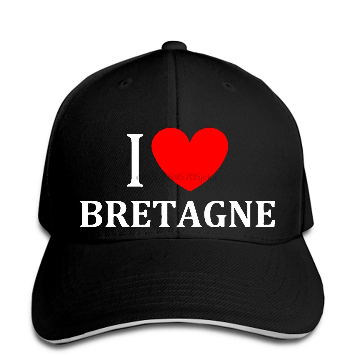 Бейсбольная кепка с принтом, мужская бейсбольная кепка I love brittany, Женская бейсбольная кепка, бейсболка с козырьком