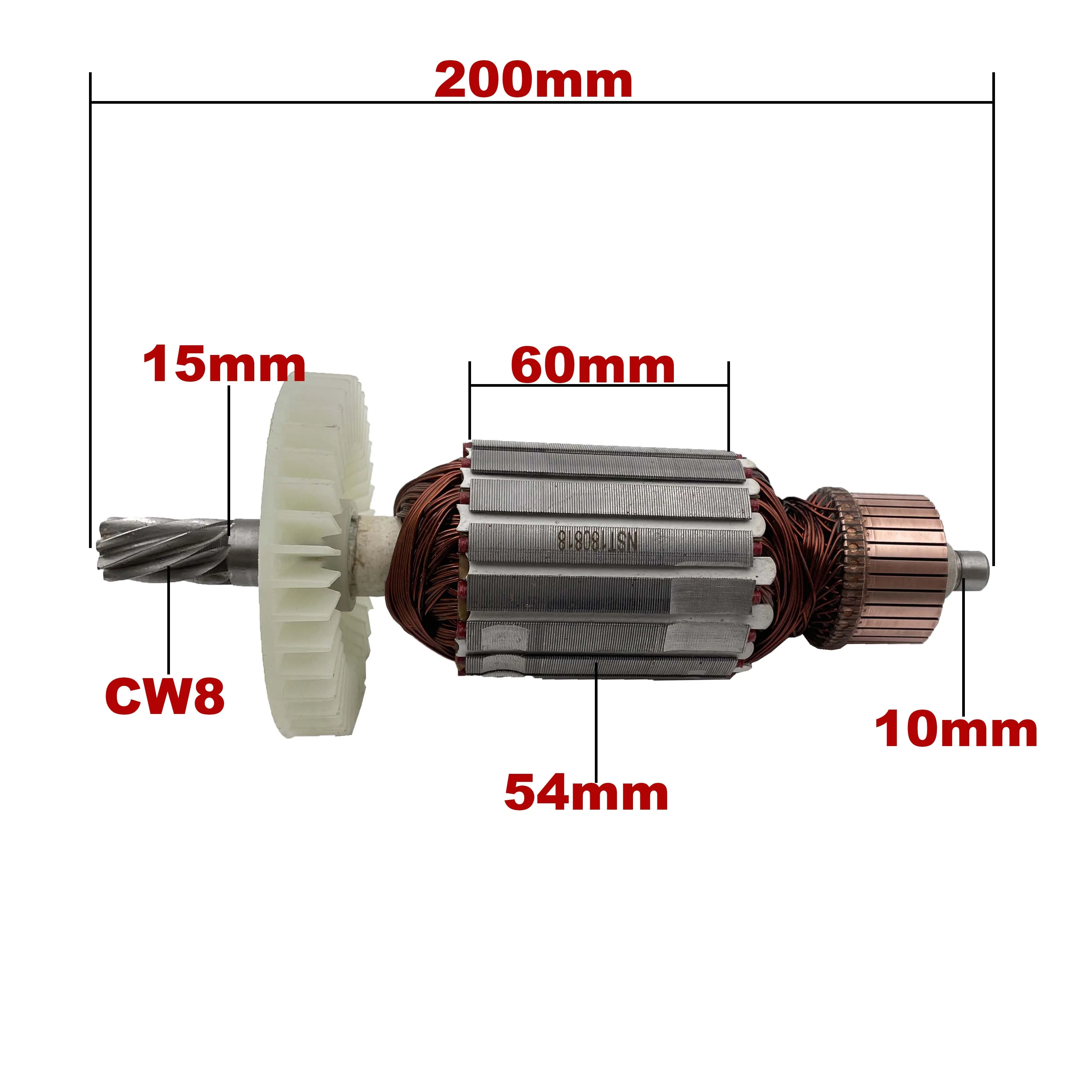 AC 220V 240V MT240 Armature Rotor For Maktec Cut-off Machine Spare Parts Cutting Machine MT 240
