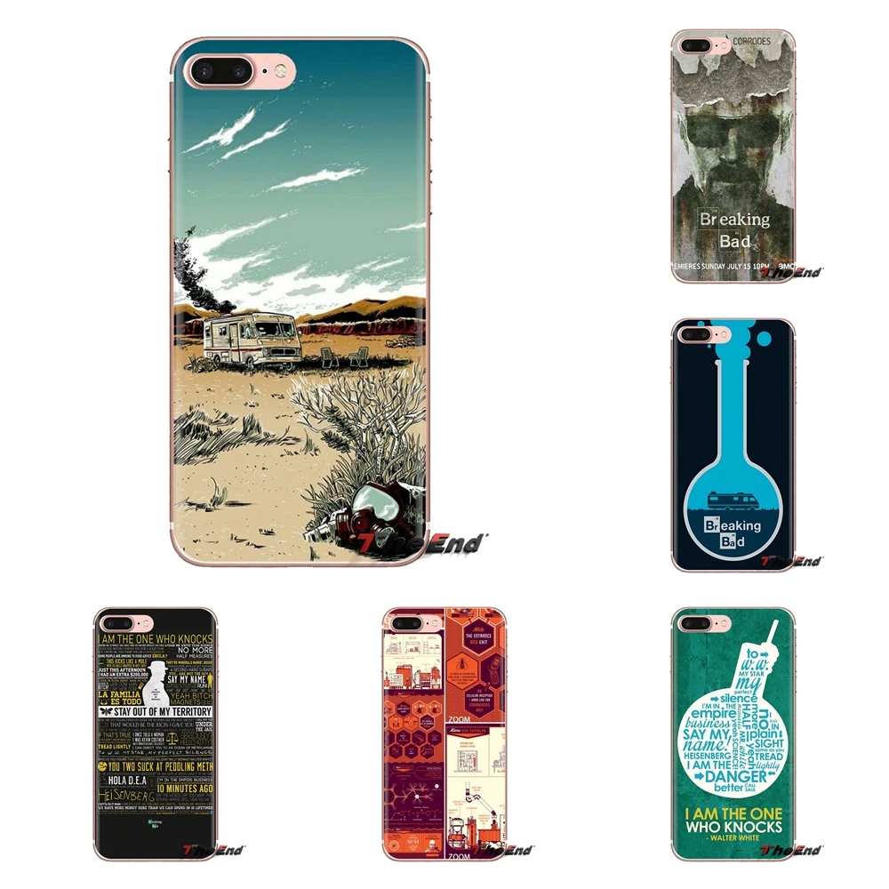 poster breaking bad Transparent TPU Bag Case For Huawei Honor 7X V10 6C V9 6A Play 9 Mate 10 Pro Y7 Y5 P8 P10 Lite Plus GR5 2017 |