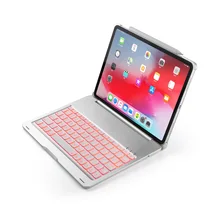 Беспроводной Bluetooth клавиатура чехол для iPad Pro 11 дюймов с Красочная светодиодная подсветка