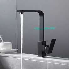 Kitchen Faucet Black Sink Faucet Kitchen Hot and Cold Faucet 360 Degree Swivel Faucet