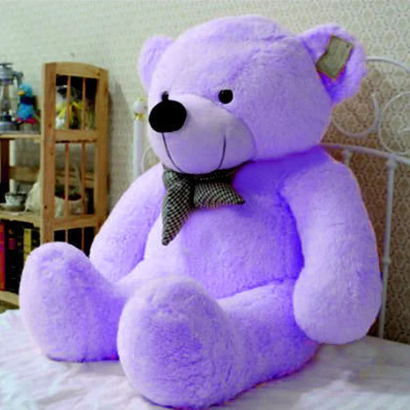 Hot Sale Giant 39" Huge Teddy Bear Purple Big Stuffed Animal Plush Soft