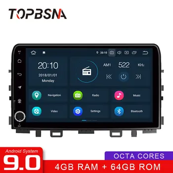 

TOPBSNA Android 9.0 Car DVD Player for Kia Rio 2017 2018 GPS Navigation 1 Din Car Radio Stereo WIFI Multimedia headunit auto RDS