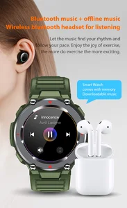 Image 3 - HopoFit S25 ساعة ذكية الرجال الرياضة اللياقة البدنية بلوتوث دعوة متعددة الوظائف الموسيقى التحكم المنبه تذكير Smartwatch آيفون