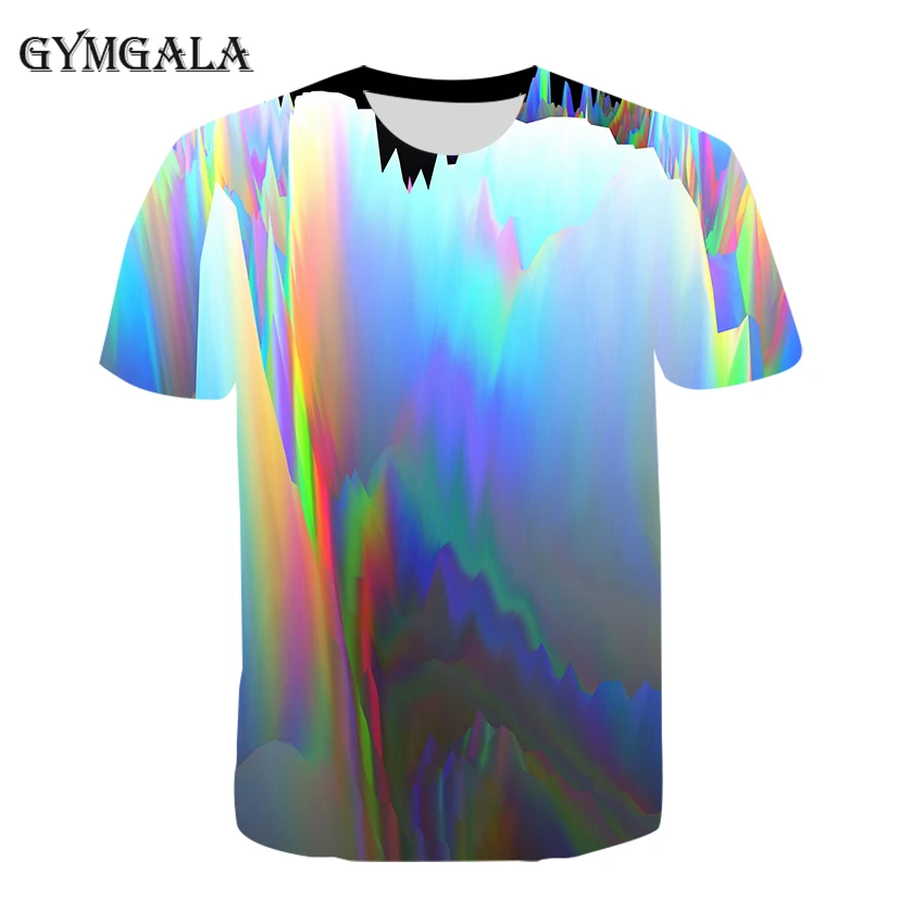 

2020 summer new fashion Russian style short sleeve 3D color printing custom graphics casual men and women breathable T-shirt