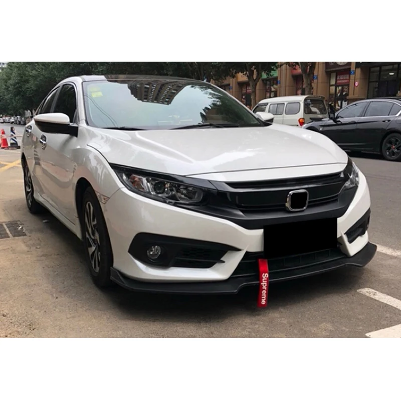 Для Honda Civic 9 шт Передняя средняя решетка гриль крышка-наклейка для салона черные декоративные аксессуары для стайлинга автомобилей