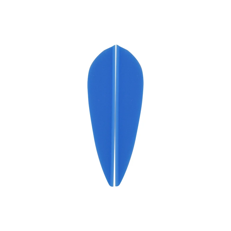 Type1 Blue 50 шт. 2 дюймов стрела для стрельбы перья резиновые перо падение-shape форме, благодаря чему создается ощущение невесомости с лопастями составной Рекурсивный лук арбалет, стрельба из лука Принадлежности для охоты - Цвет: Type1 Blue