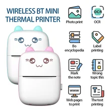 Impressora térmica portátil bt 203dpi foto etiqueta memo pergunta errada impressão mini bluetooth impressão térmica para iphone android