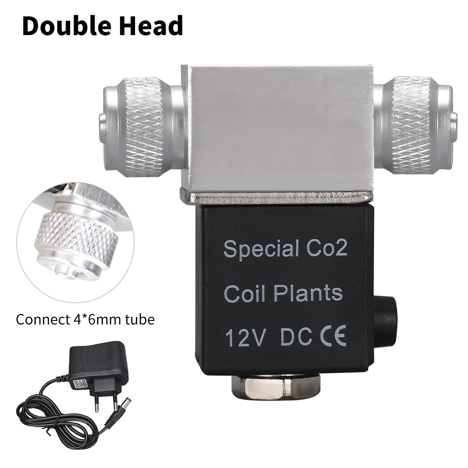 Válvula solenoide para acuario, regulador de sistema de CO2 de 12V de CC, accesorios eléctricos de baja temperatura, válvula magnética para pecera