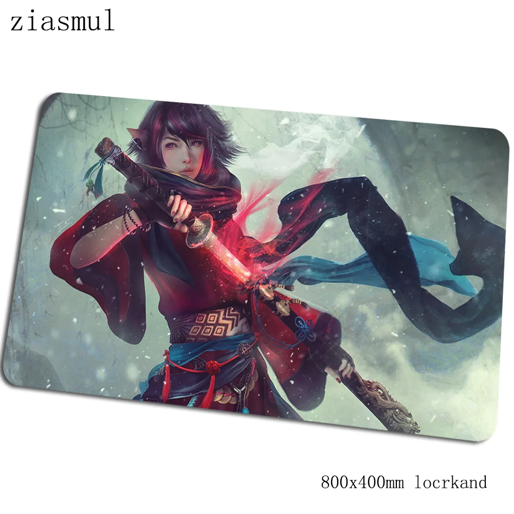 Final Fantasy XIV коврик для мыши 80x40 см игровой коврик для мыши с изображением аниме для мальчиков подарок офисный ноутбук с алюминиевым корпусом стол коврик Kawaii padmouse игры pc gamer коврики - Цвет: Size 800x400x2mm