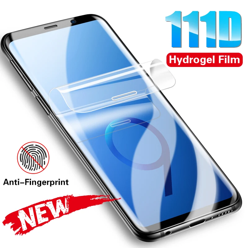 111D полный закругленный протектор экрана для samsung Galaxy S8 S9 S10 Plus Гидрогелевая пленка для samsung Note 8 9 10 10 Pro не стекло