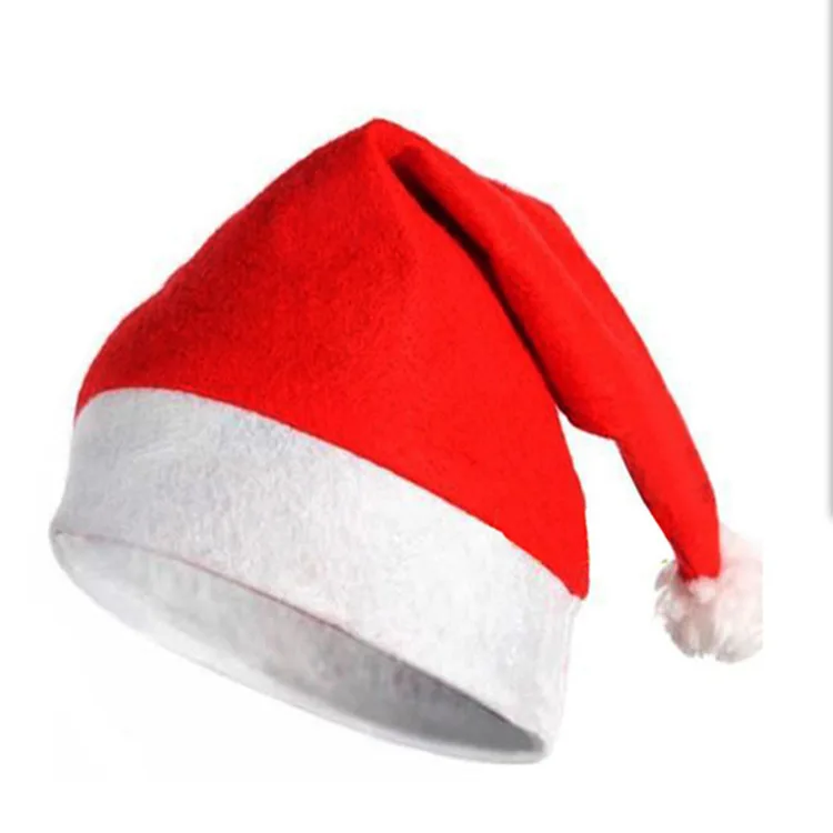 Cartoon Christmas Hat Christmas Decoration Children Adult Hat Red Velvet Headdress Gift Christmas Hat