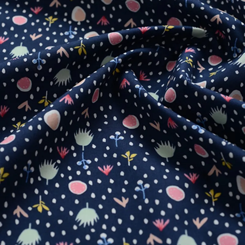 合欢花蓝底