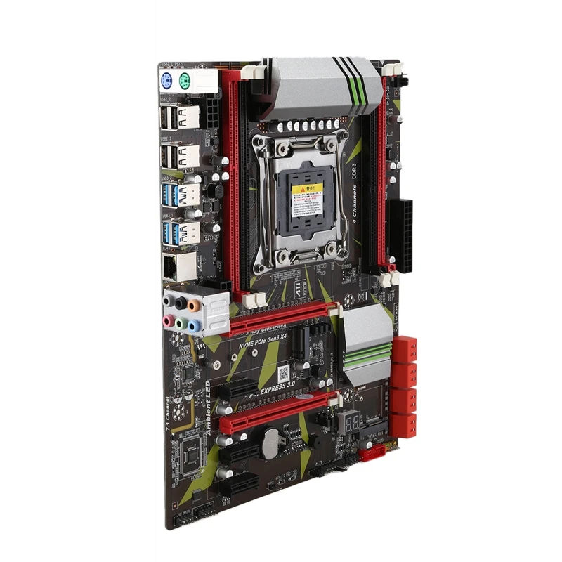 X99 LGA2011-3 материнская плата 4 канала DDR3 32G ram NVME SSD M.2 SATa 3,0 USB 3,0 PCIE 16X ATX материнская плата для процессора Intel I7 E5