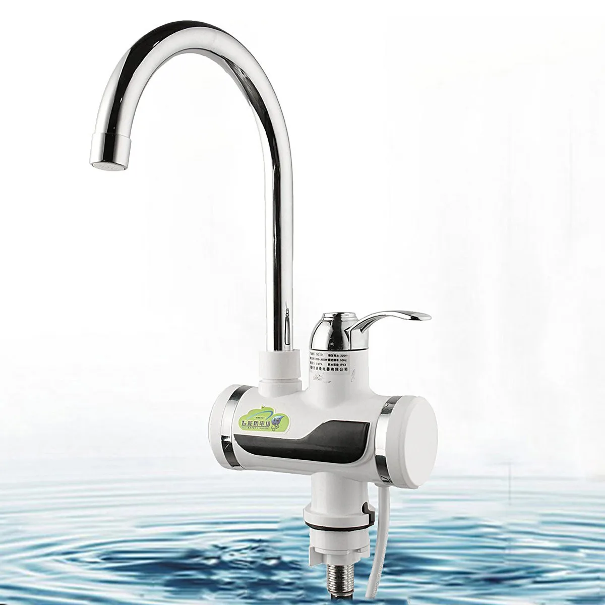 

Electric Hot Faucet Water Heater Tap Temperature LED Digital Display Electric Instant Heating Kitchen Bathroom Tap Heater 220V