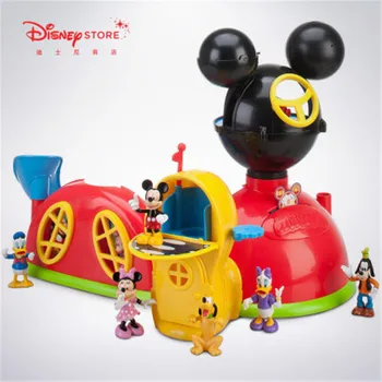 

Disney Mickey's Great Clubhouse Children Assembling Slideway Can Make A Sound Play House Toy For Kids Gift X4743