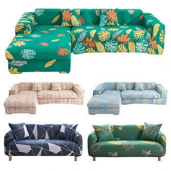 

Soft Elastic Fabric Home Sofa Cover Stretch Non-slip Couch Cover for 1/2/3/4 Seat Sectional L-shaped Slipcover