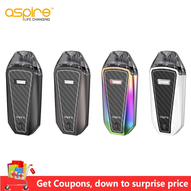 Aspire AVP Pro комплект 1200 мА/ч Батарея 4 0 мл Pod с 1.15ohm 0.65ohm сетки катушки вейп электронной