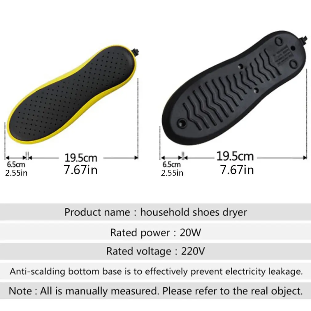 1 Pair Cartoon Shoes-Dryer Electric Deodorant Sterilization Portable Multifunctional Drying Heater For Child Shoes Gloves