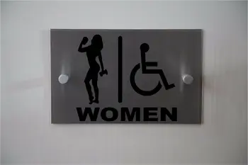 

Customize FITNESS "Handicap" Restroom or FittingRoom SIGN **Aluminum & Acrylic**In/Outdoor
