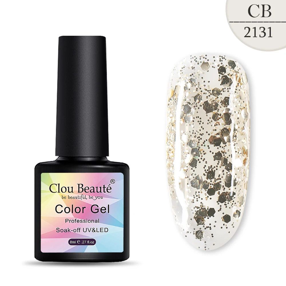 2131 Clou Beaute 8 мл гель лак для ногтей набор Гибридный Гель-лак неоновый гель Лак Блеск Гель-лак праймер Гель-лак для ногтей УФ Цвета ногтей - Цвет: 2131