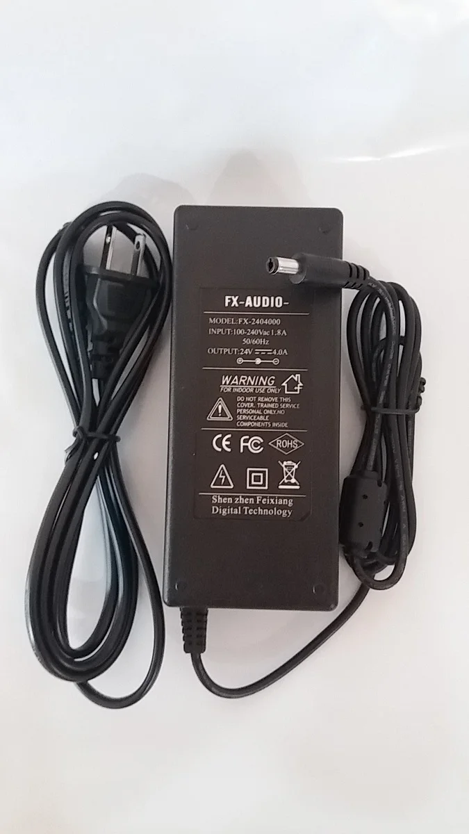 1 шт. FX-аудио FX-2404000 DC24V/4A переключение Мощность адаптер Вход AC110-240V/1.8A 50/60Hz, в том числе по стандартам ЕС/США Мощность кабель
