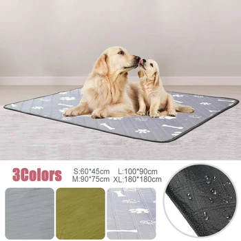 

Washable Dog Pet Diaper Mat Urine Absorbent Environment Protect Waterproof Diaper Mat Reusable Pet Training Pad