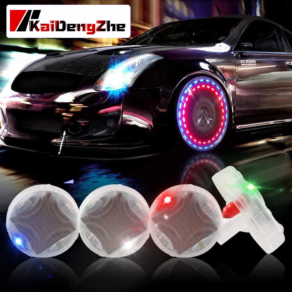 Цветная светодиодная подсветка для колес автомобиля 4 шт. с датчиками движения