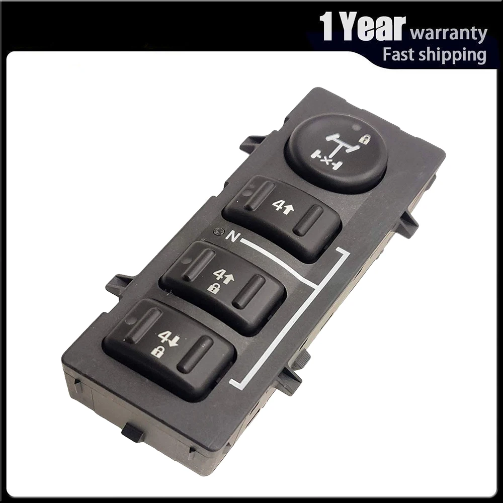 4WD 4x4 Wheel Transfer Case Selector Button Dash Switch For Hummer H2 2003 2007 19259310Car