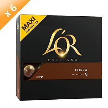 

Café chicoré - 120 capsules Café OR Espresso Forza (Intensité 9) Compatibles Systeme Nespresso