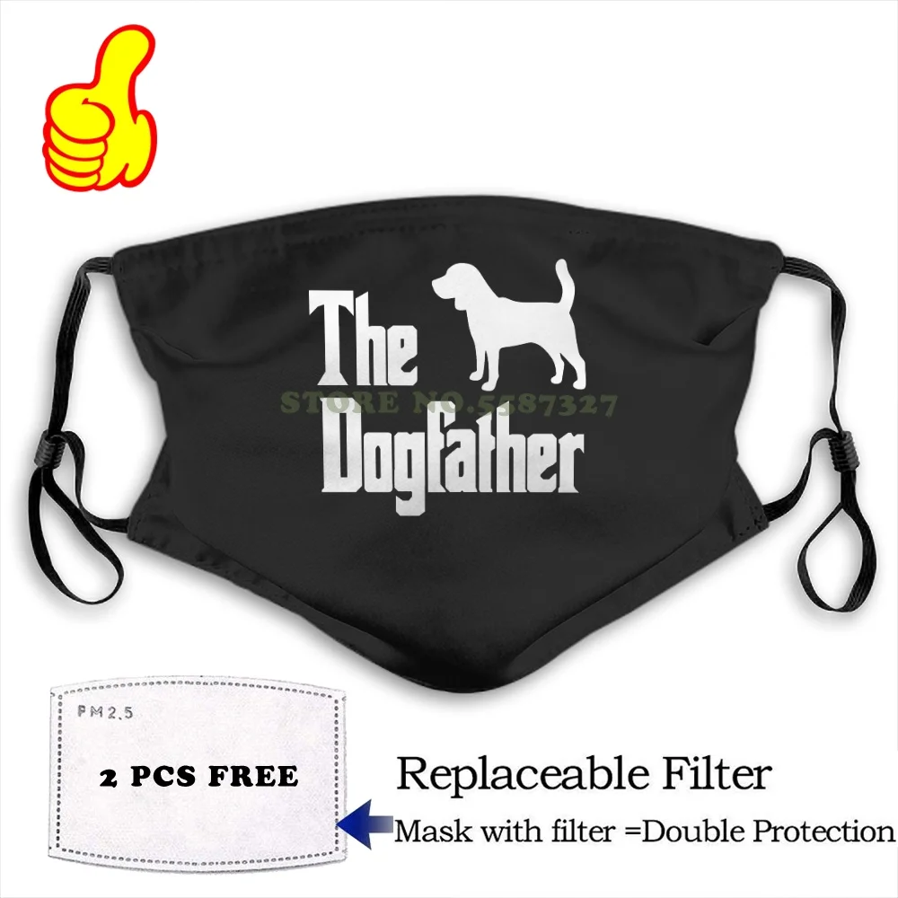 Face Mask The Dogfather Beagle Dog Funny Cool Masks | Аксессуары для одежды