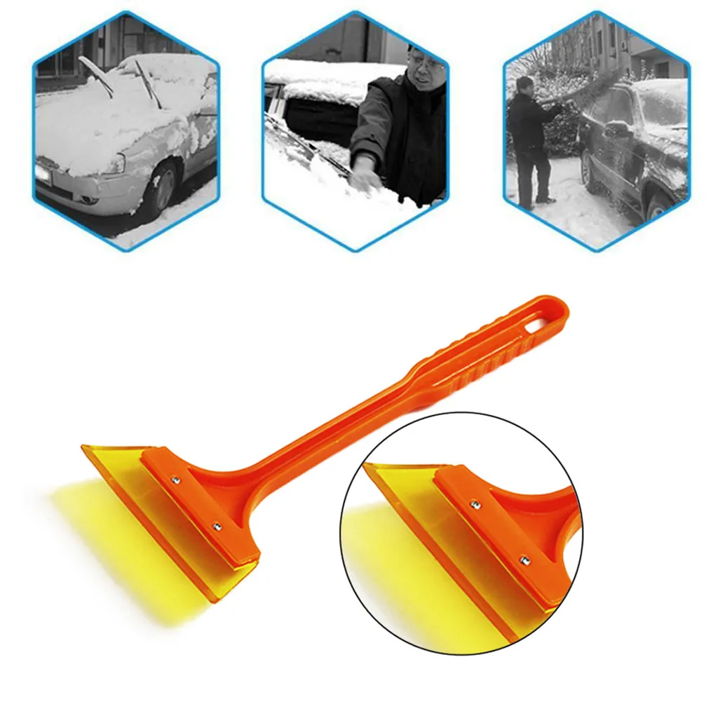 Newest Car Accessories Multifunctional Snow Shovel Long Rod Deicing Ice Sweep Tool Windshield Snow Scraper 33*15.5cm Wholesale