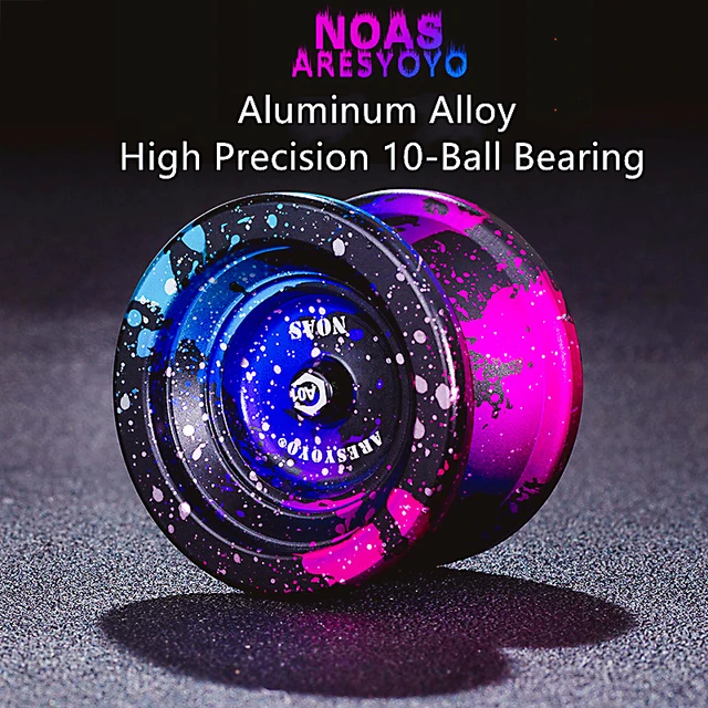New Butterfly Metal Alloy Aluminum Yoyo Professional with 10 Ball kk bearing High Speed yo yo Classic Toys AO1 1