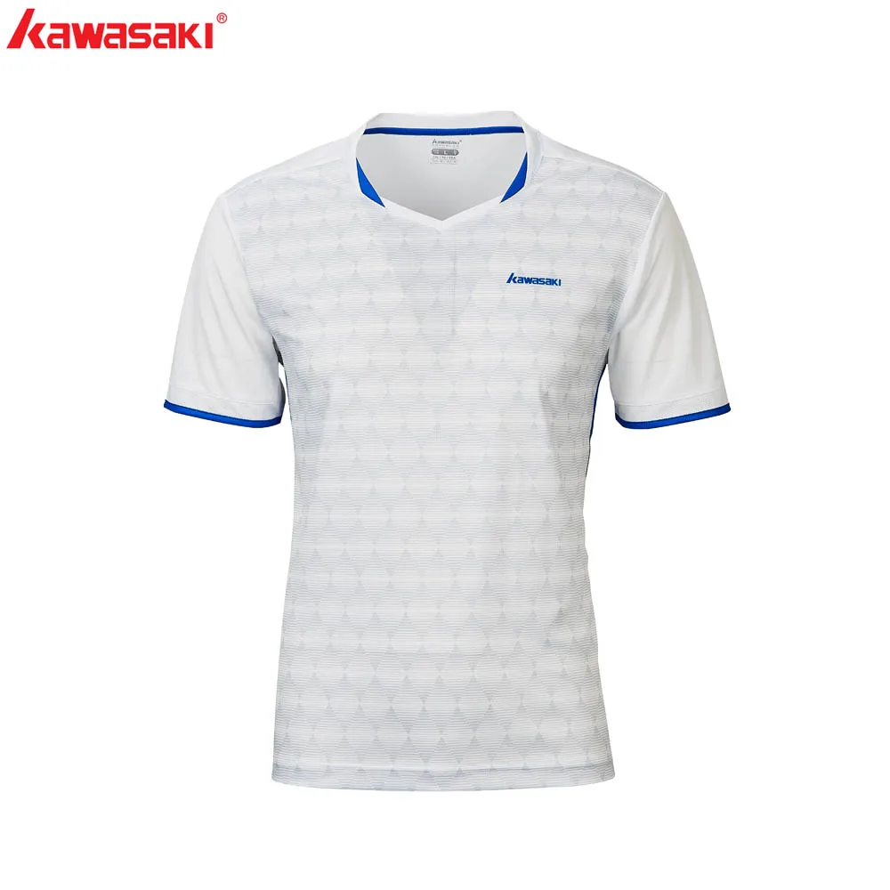 

KAWASAKI Badminton Shirt Men Table Tennis T Shirts Short Sleeve Quick Dry Breathable Anti-Static Running T-Shirt ST-R1222