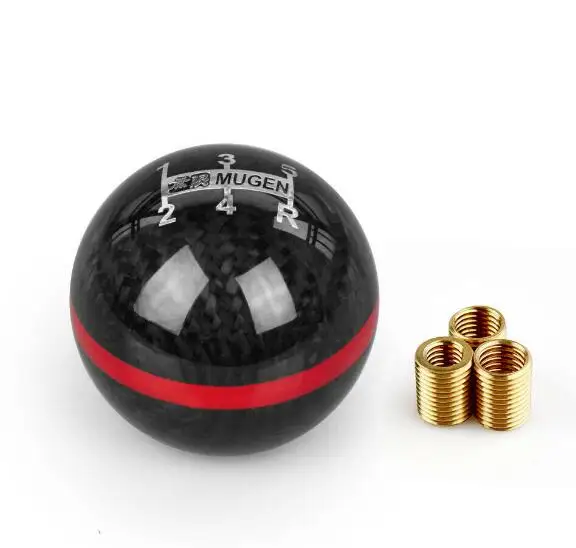 Подходит Для Mugen Racing Carbon Fiber механическая коробка передач 5 скоростей ручка переключения передач круглая красная